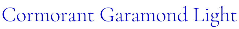 Cormorant Garamond Light लिपि